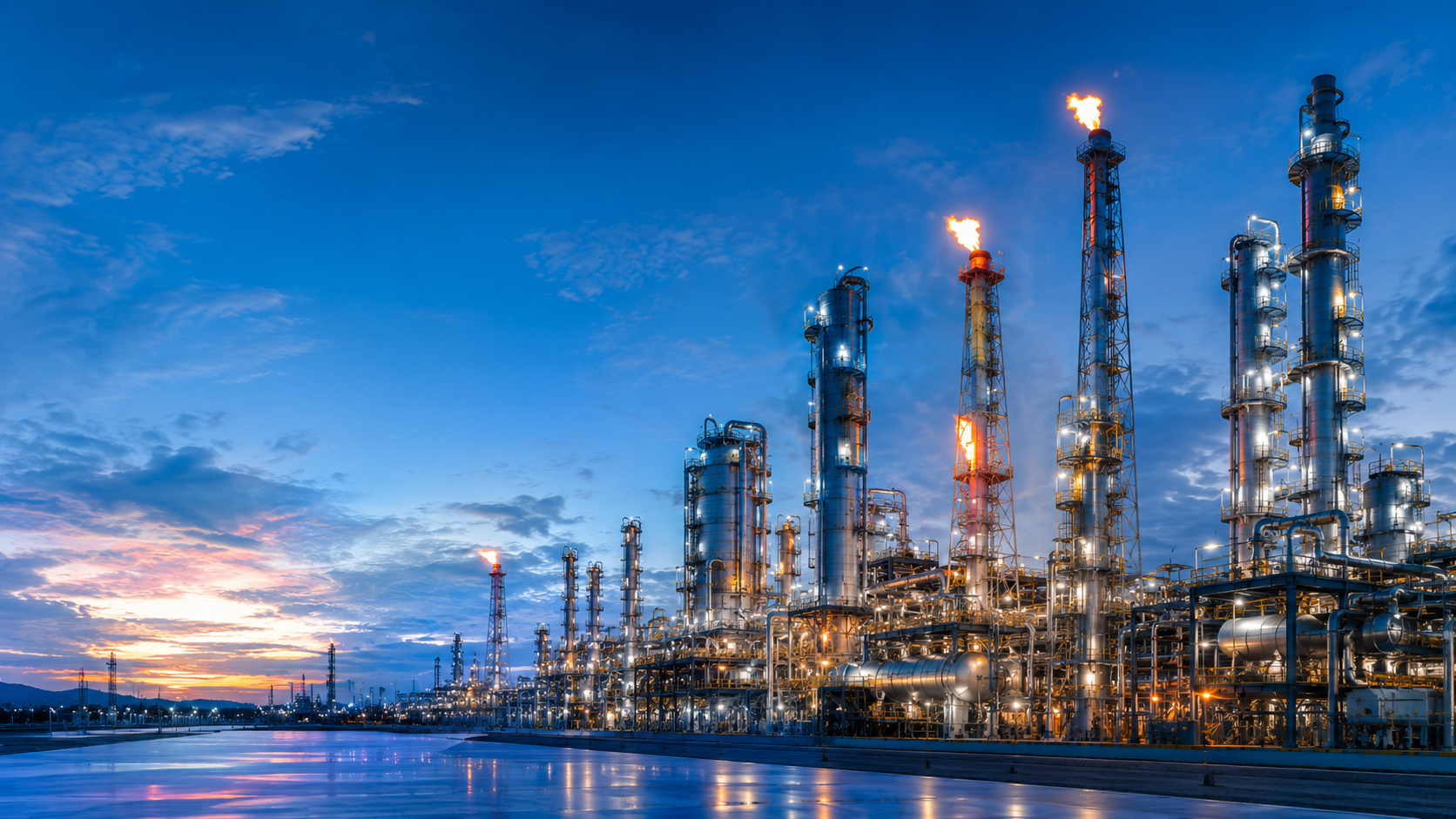 NDT technician in an industrial environment