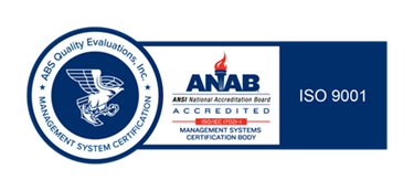 ISO 9001 Certification — ANAB Accredited, ABS Quality Evaluations
